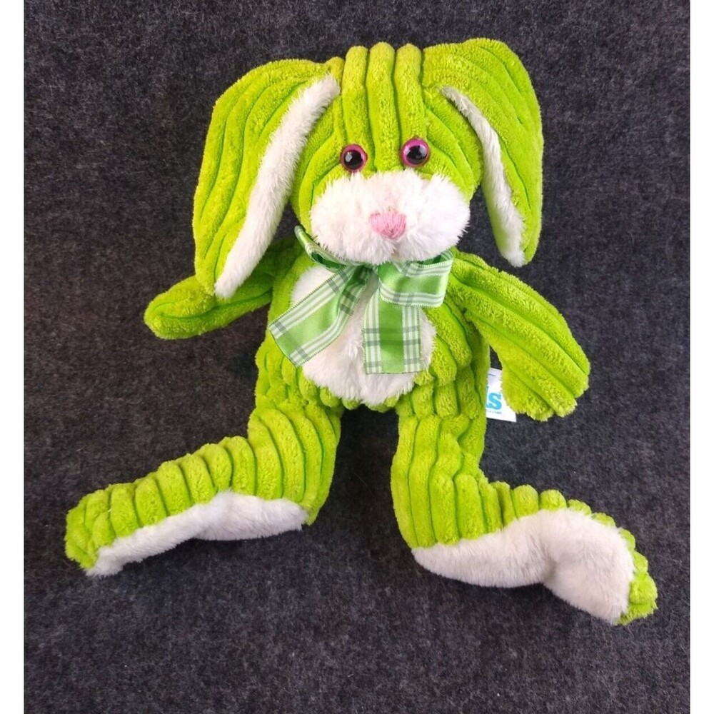 Bunny Plush Green Spring Easter Kids of America Big Feet Floppy Ears Corduroy
